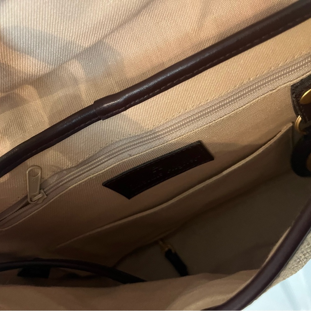 Etienne Aigner Tan and Black Crossbody Bag - Picture 3 of 5